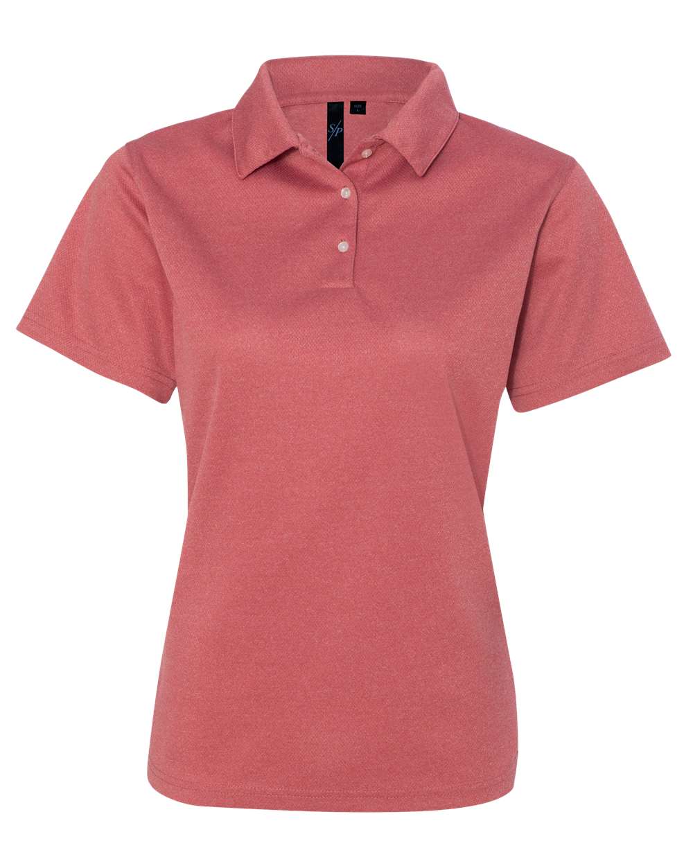 Women's Moisture Free Mesh Polo - Front - B10883716 - Heathered Red