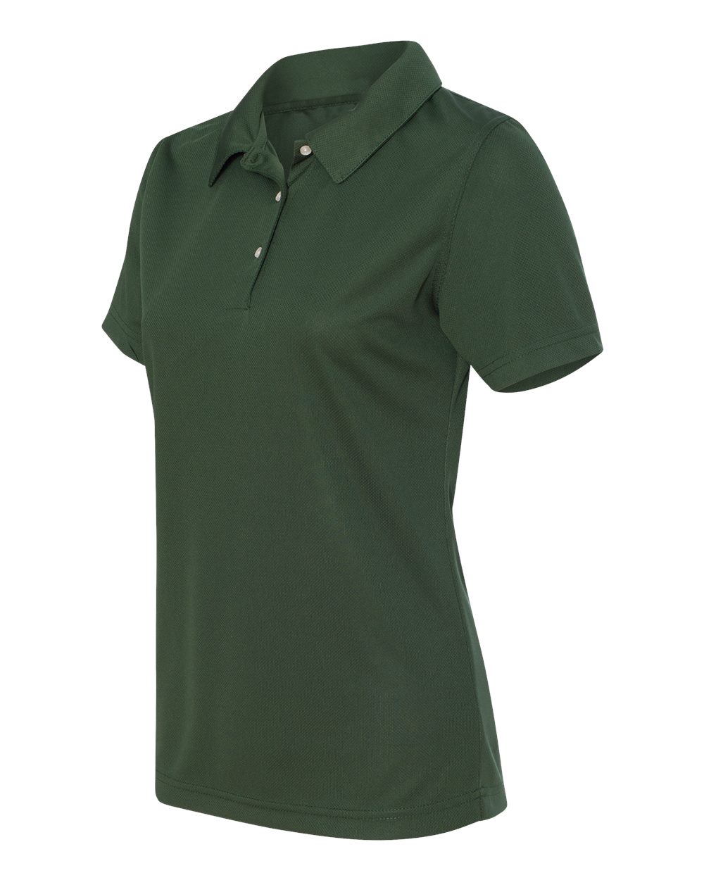 Women's Moisture Free Mesh Polo - Side - B10883543 - Forest Green