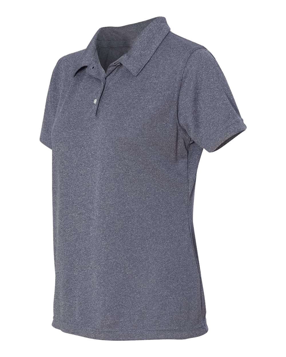 Women's Moisture Free Mesh Polo - Side - B10883633 - Heathered Navy