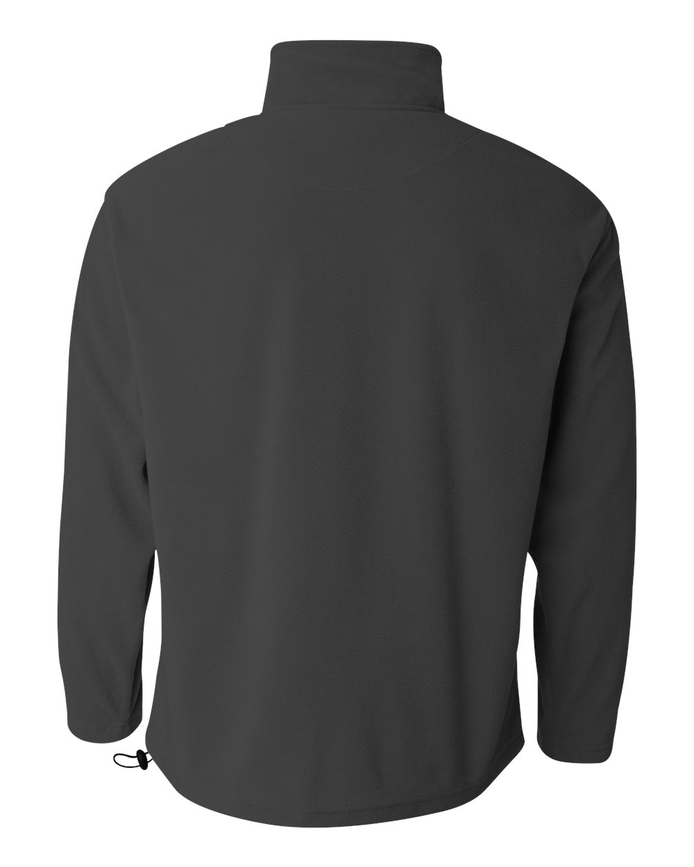 Men's Microfleece Full-Zip Jacket - Back - B81983093 - Charcoal