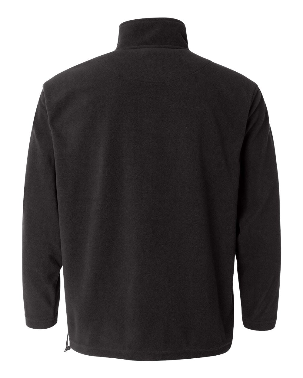 Men's Microfleece Full-Zip Jacket - Back - B81983503 - Onyx Black