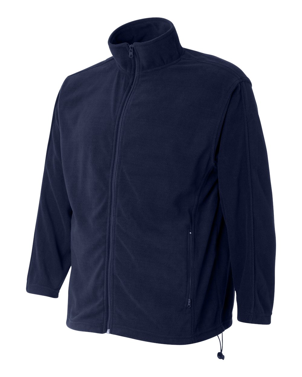 Men's Microfleece Full-Zip Jacket - Side - B81983653 - Nantucket Navy