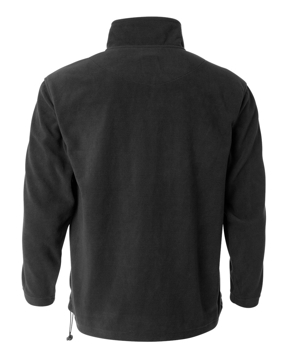 Men's Microfleece Quarter-Zip Pullover - Back - B86983093 - Charcoal