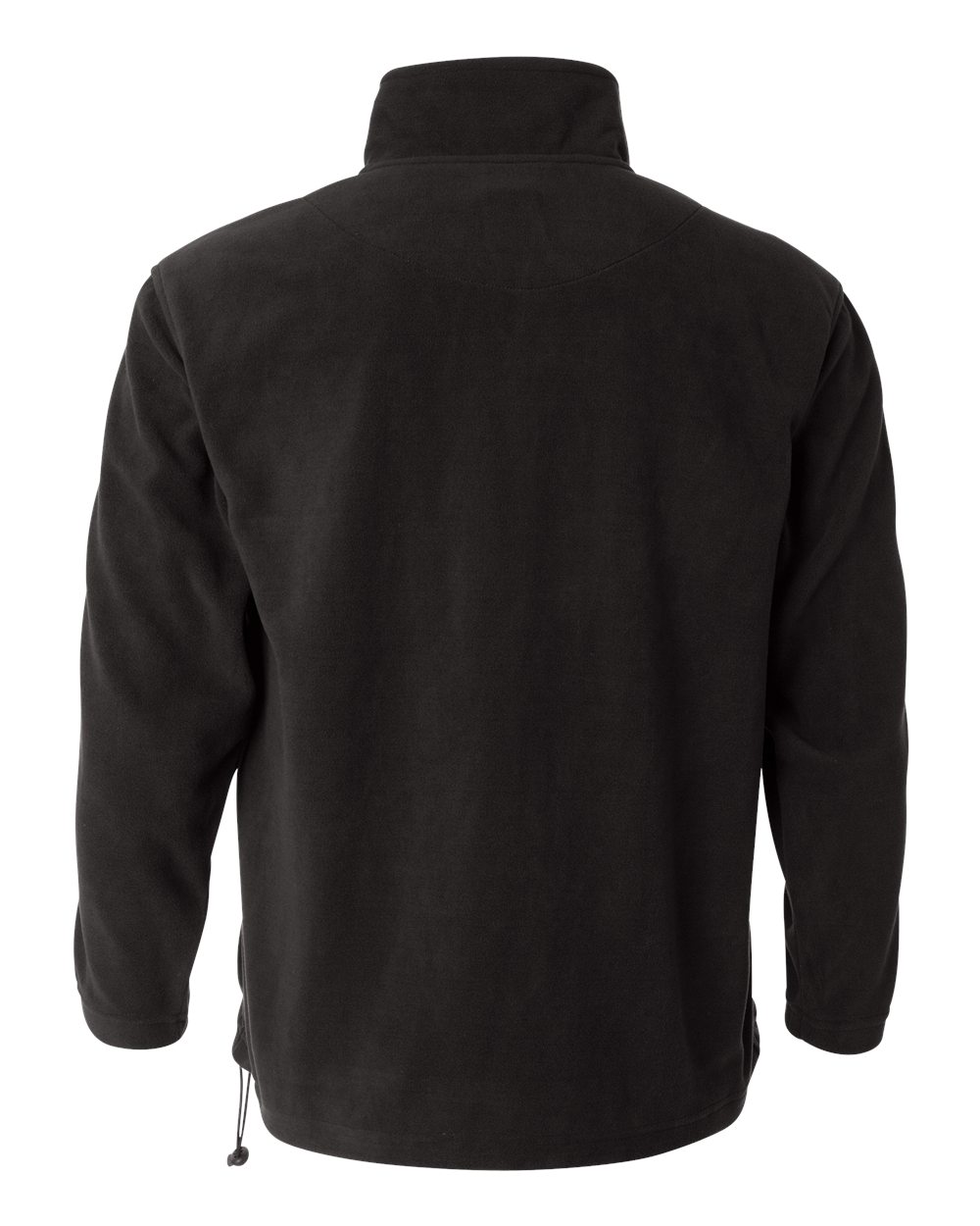 Men's Microfleece Quarter-Zip Pullover - Back - B86983503 - Onyx Black