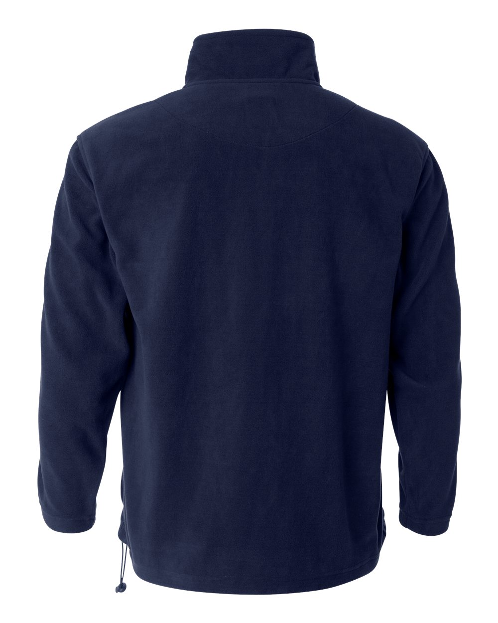 Men's Microfleece Quarter-Zip Pullover - Back - B86983653 - Nantucket Navy