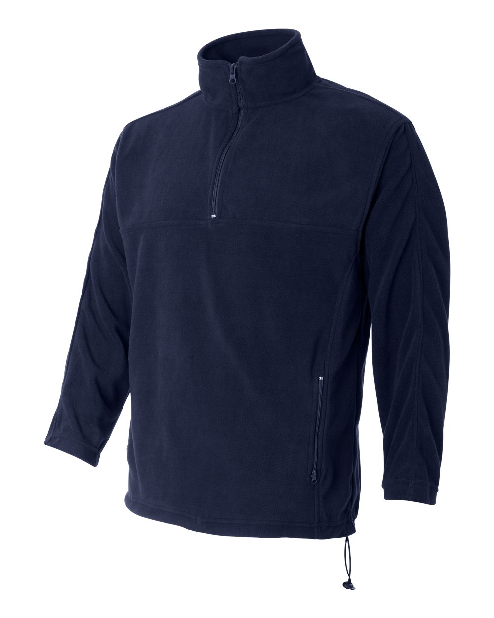 Men's Microfleece Quarter-Zip Pullover - Side - B86983653 - Nantucket Navy
