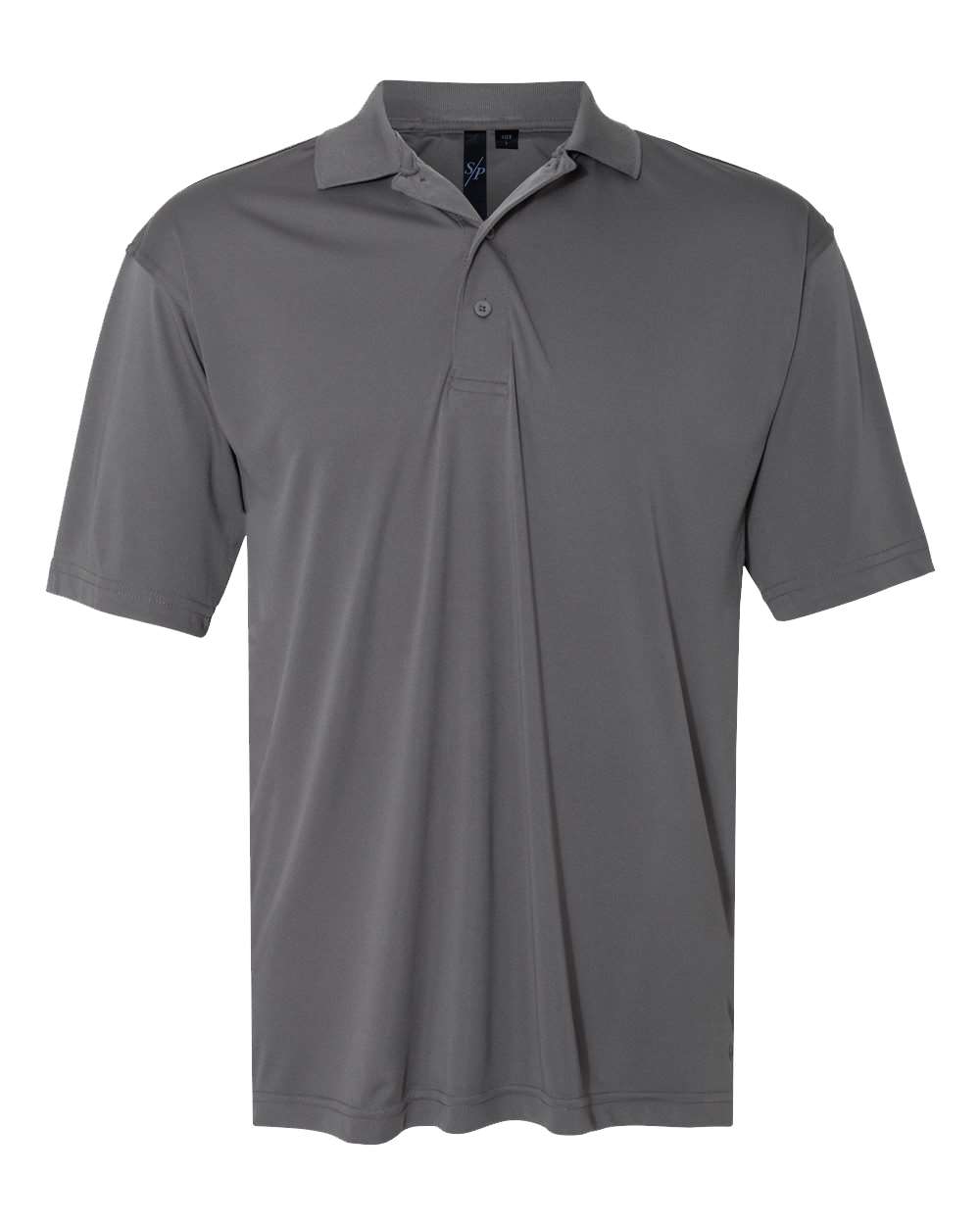 Men's Value Polyester Polo - Front - B15283353 - Steel