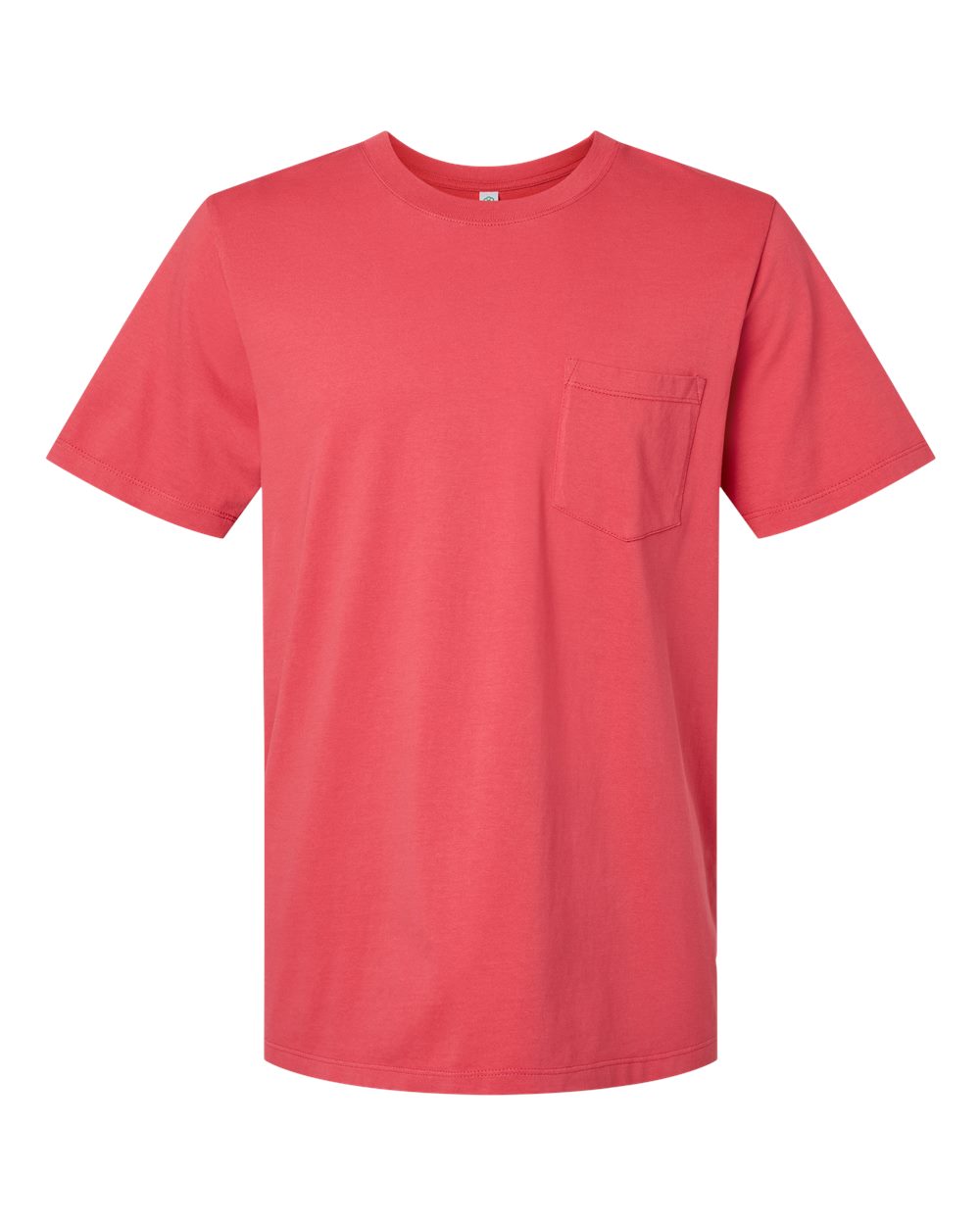 Unisex Classic Pocket T-Shirt - Front - B10672523 - Brick