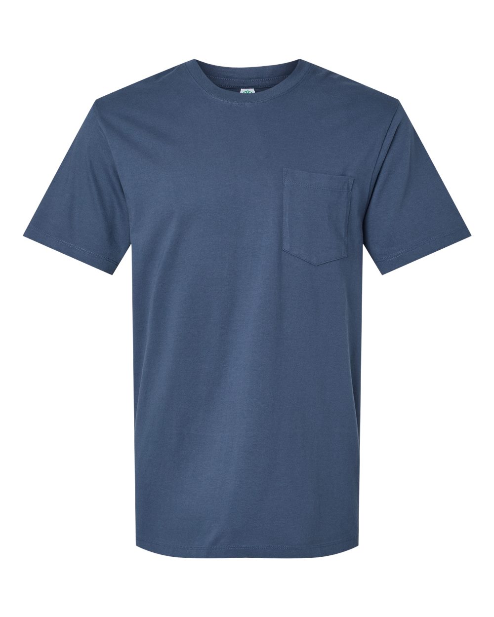 Unisex Classic Pocket T-Shirt - Front - B10672653 - Navy