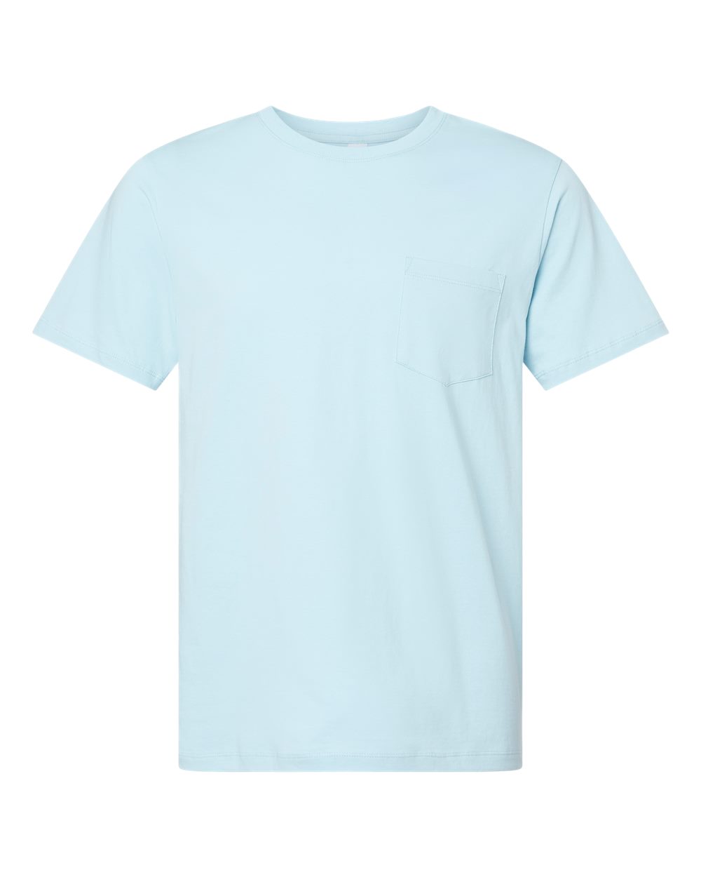 Unisex Classic Pocket T-Shirt - Front - B10672683 - Chambray