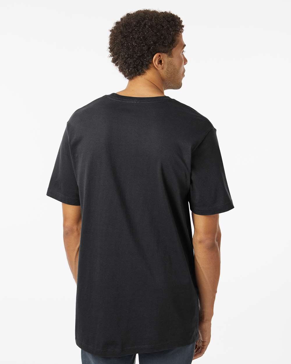 Unisex Classic Pocket T-Shirt - OnModelBack - B10672503 - Black
