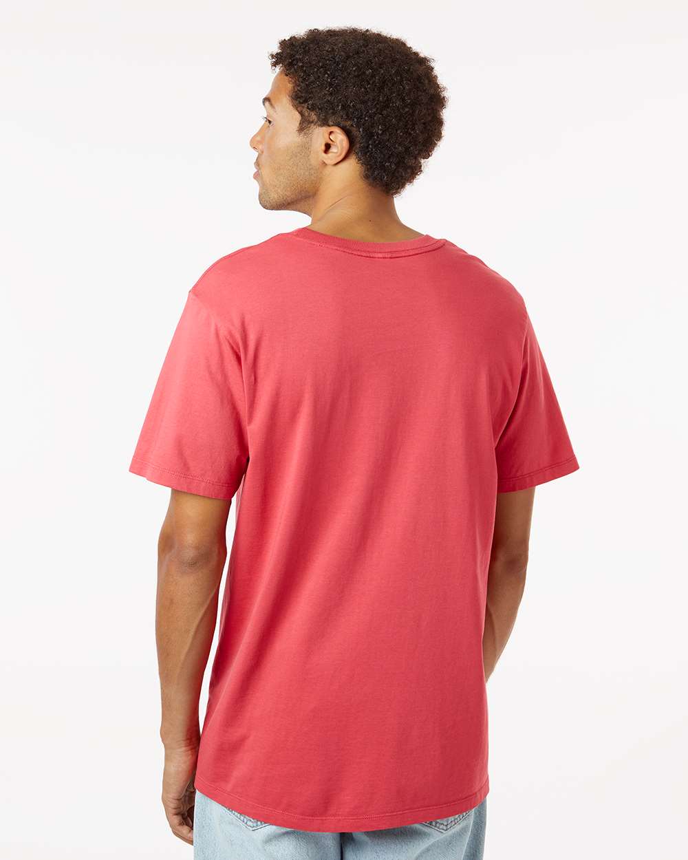 Unisex Classic Pocket T-Shirt - OnModelBack - B10672523 - Brick
