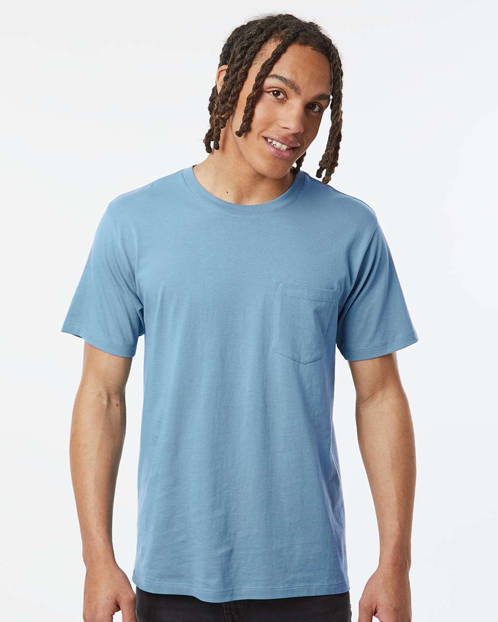 Unisex Classic Pocket T-Shirt - OnModelFront - B10672103 - Slate