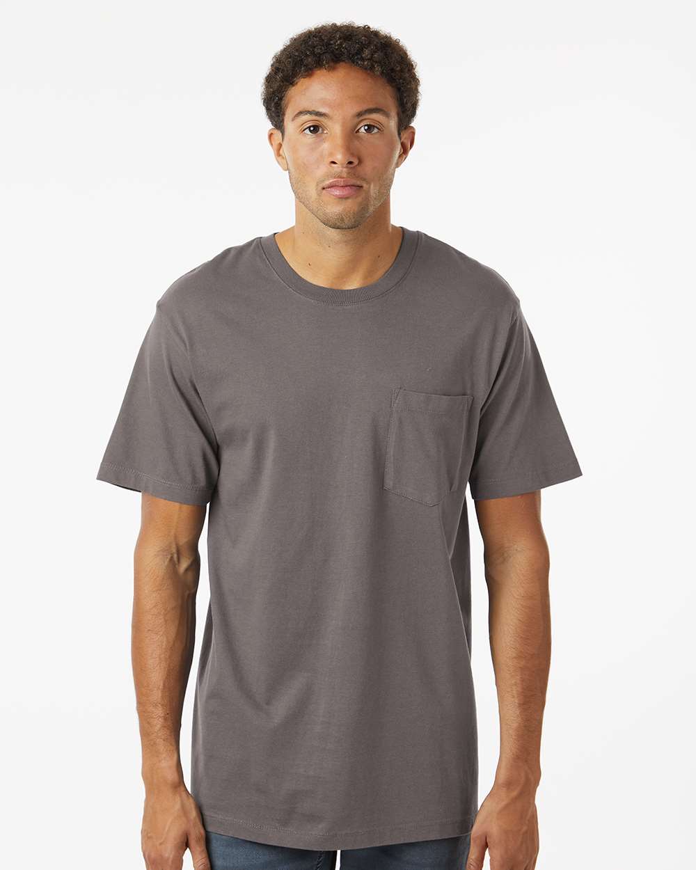 Unisex Classic Pocket T-Shirt - OnModelFront - B10672493 - Graphite