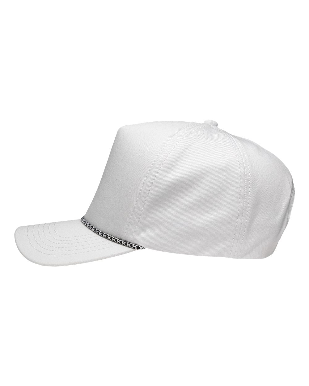 Five-Panel Rope Heritage Fit Cap - DirectSide - B15495000 - White