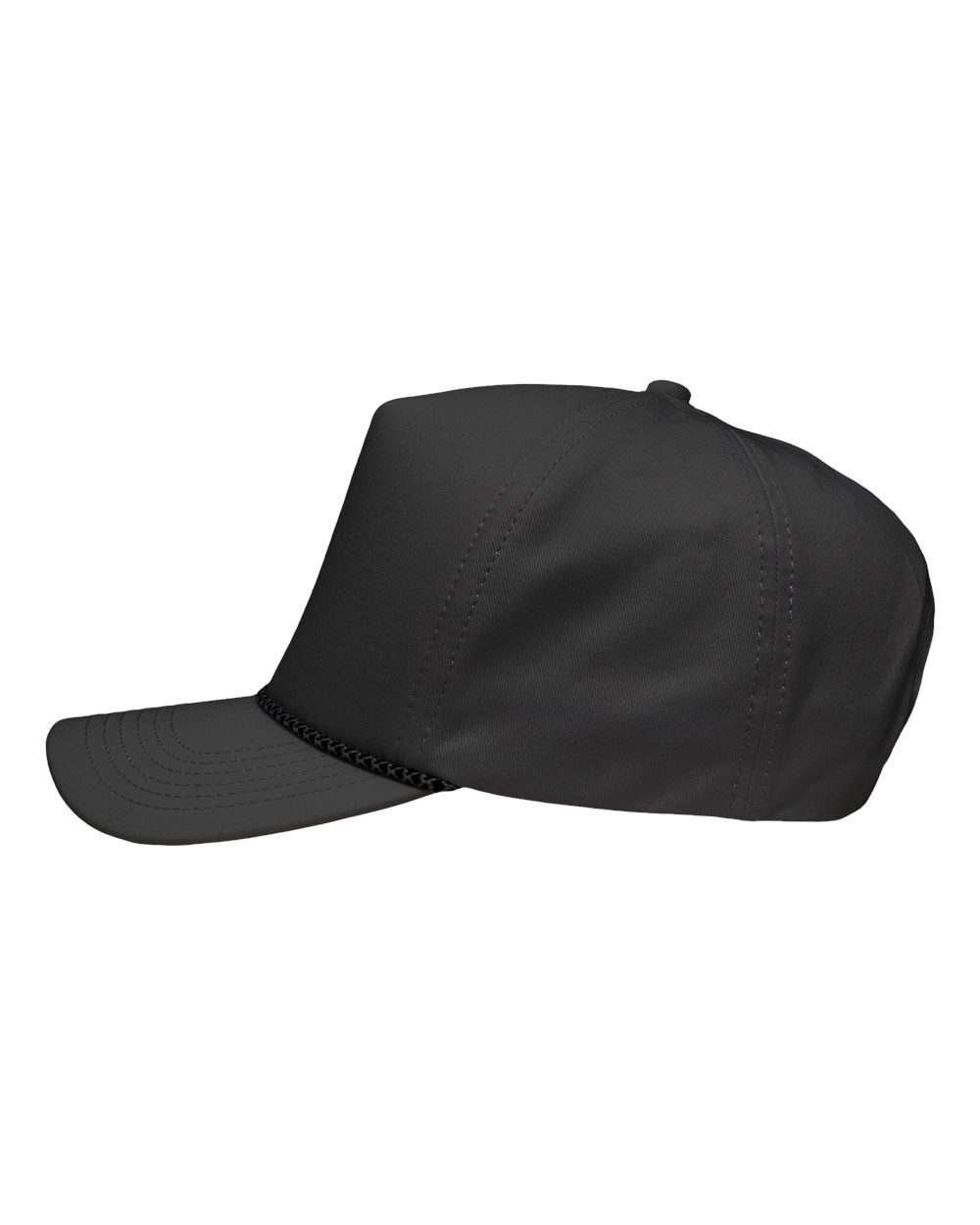 Five-Panel Rope Heritage Fit Cap - DirectSide - B15495590 - Charcoal