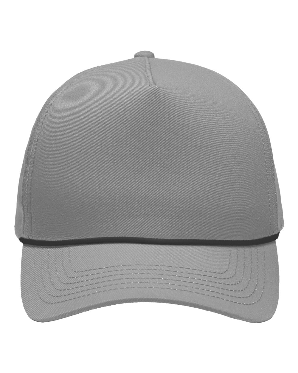 Five-Panel Rope Heritage Fit Cap - Front - B15495100 - Grey