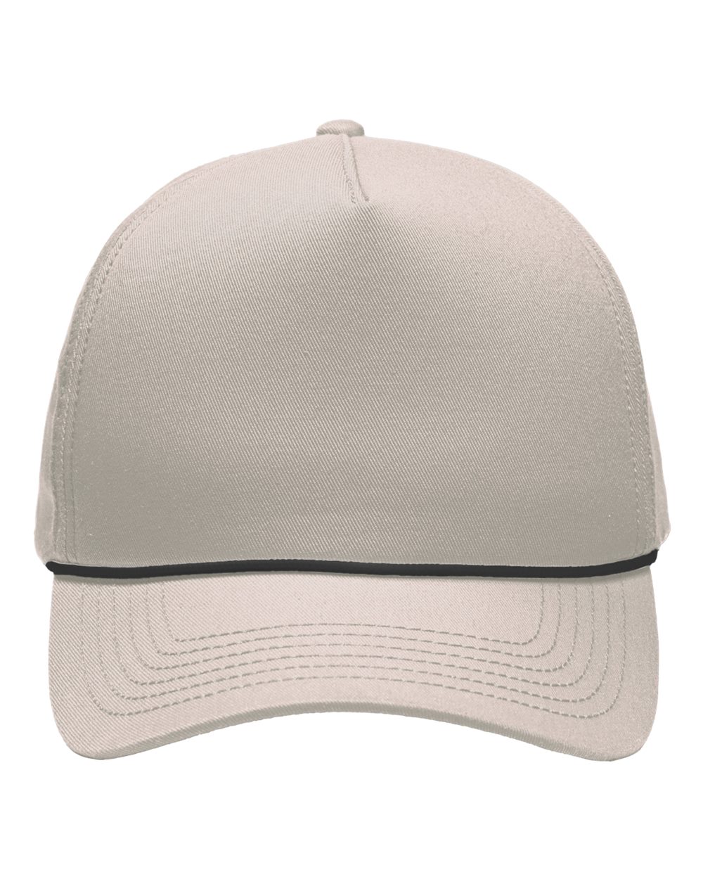 Five-Panel Rope Heritage Fit Cap - Front - B15495240 - Khaki