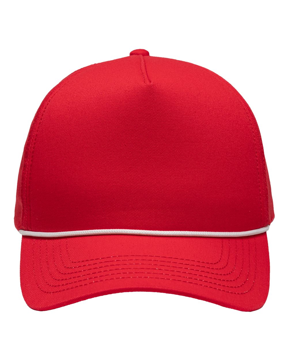 Five-Panel Rope Heritage Fit Cap - Front - B15495700 - Red
