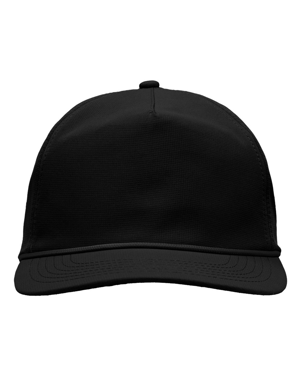 Five-Panel Ripstop Cap - Front - B16795500 - Black