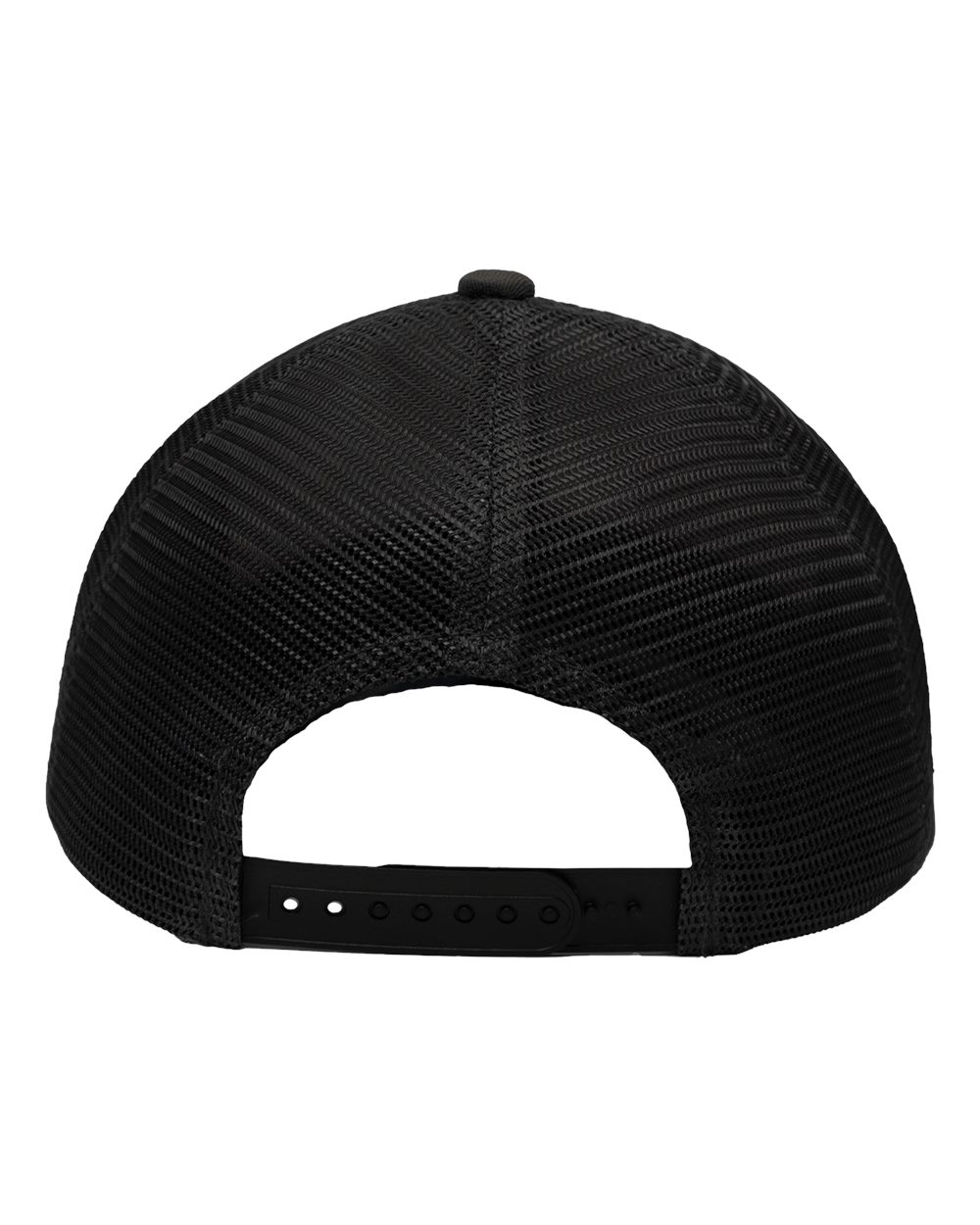 Traditional Lo-Pro Mesh Back Trucker Fit Cap - Back - B18895090 - Chino Charcoal/ Black