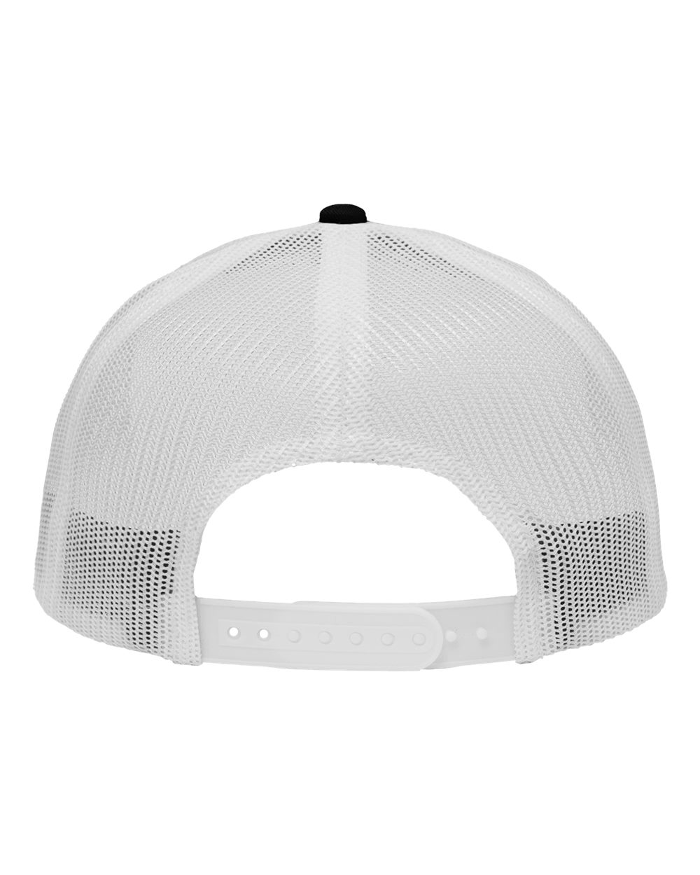 Traditional Lo-Pro Mesh Back Trucker Fit Cap - Back - B18895100 - Chino Black/ White