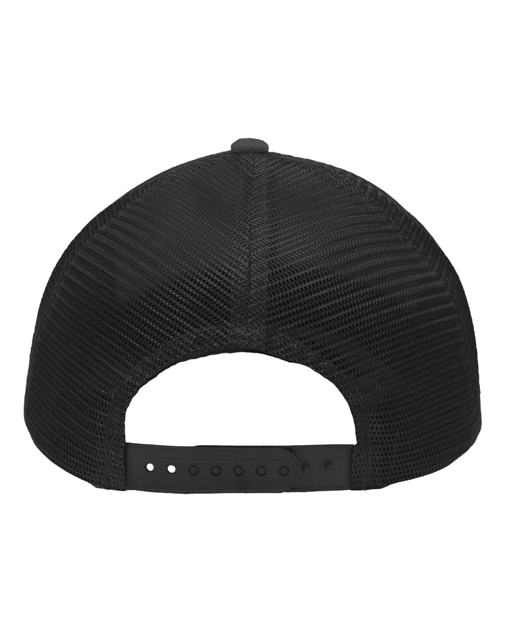 Traditional Lo-Pro Mesh Back Trucker Fit Cap - Back - B18895140 - Heather Grey/ Charcoal/ Charcoal