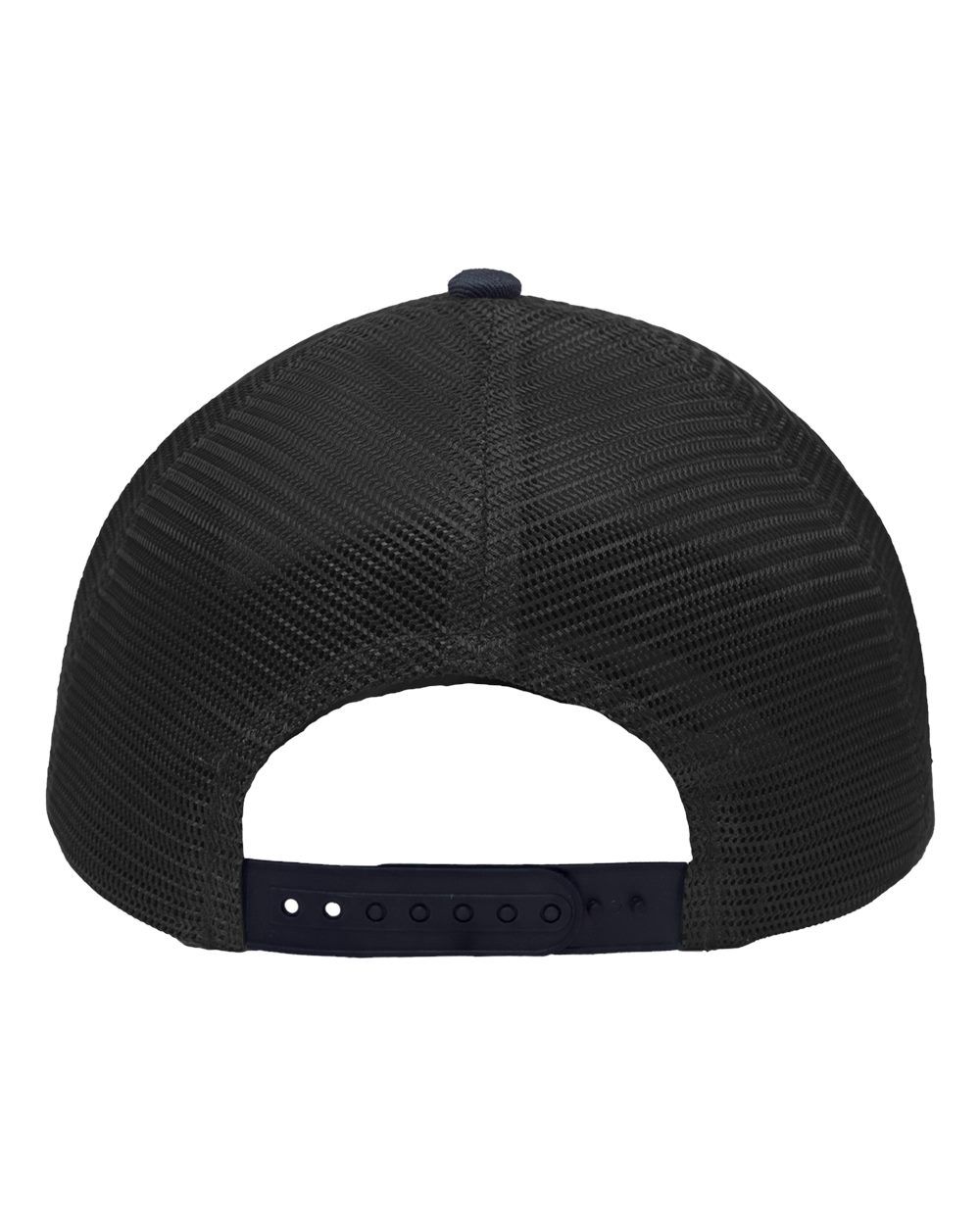 Traditional Lo-Pro Mesh Back Trucker Fit Cap - Back - B18895160 - Heather Grey/ Charcoal/ Navy