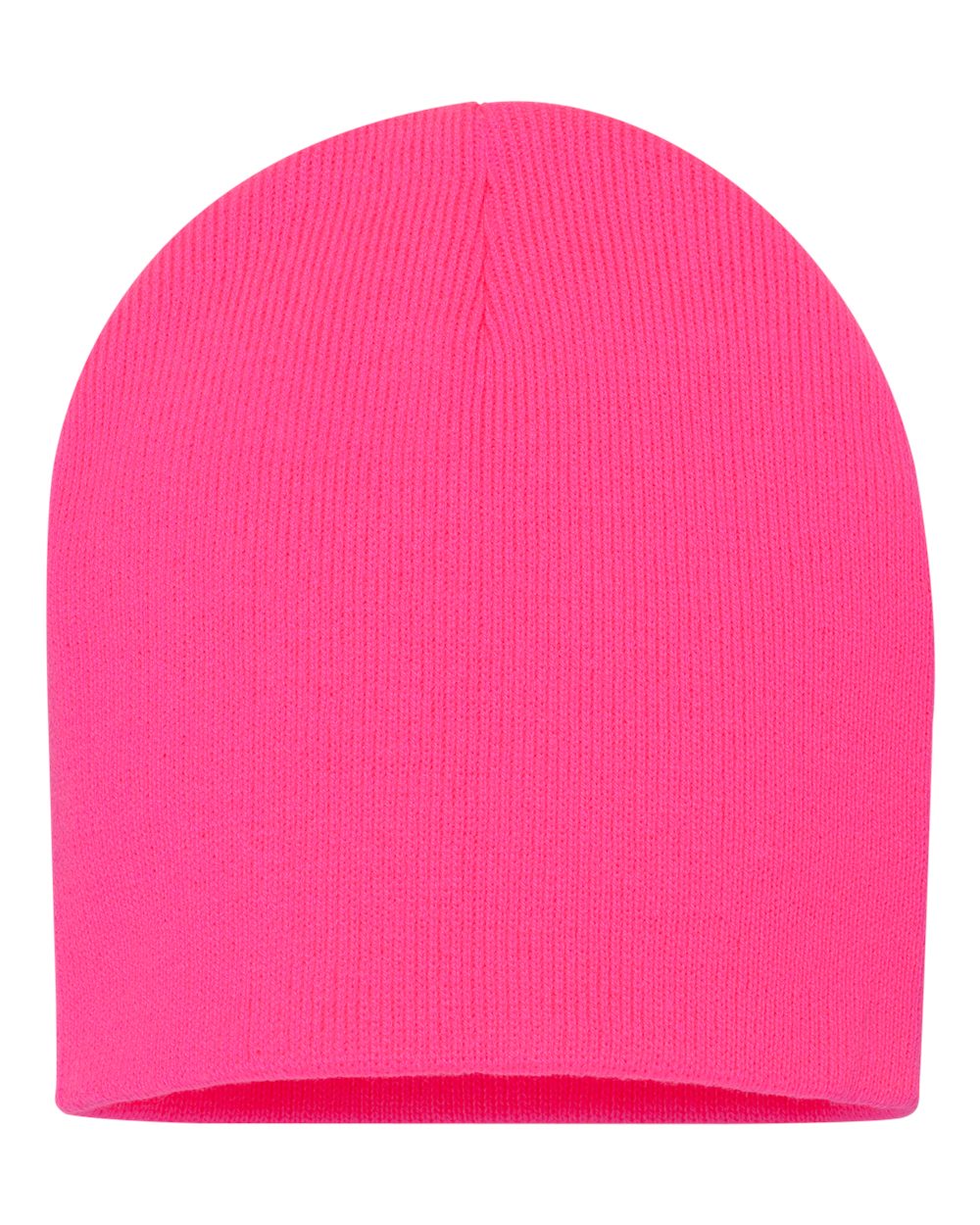 8" Beanie - Back - B84095030 - Neon Pink