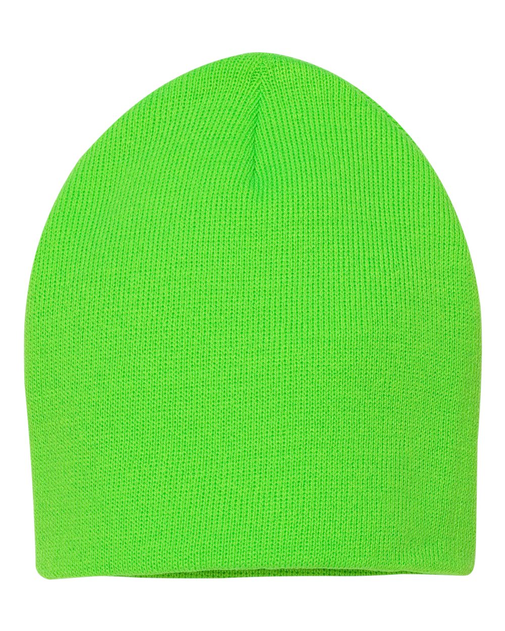 8" Beanie - Back - B84095160 - Neon Green