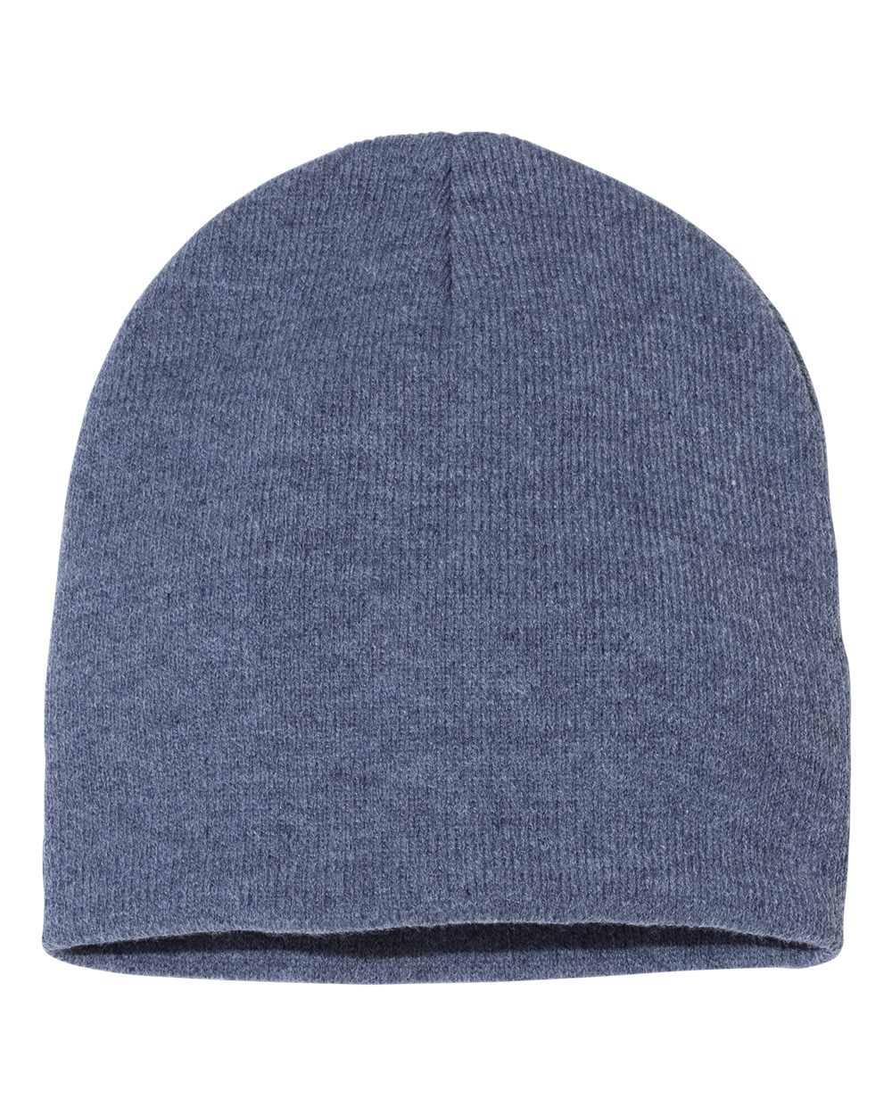8" Beanie - Back - B84095640 - Heather Navy