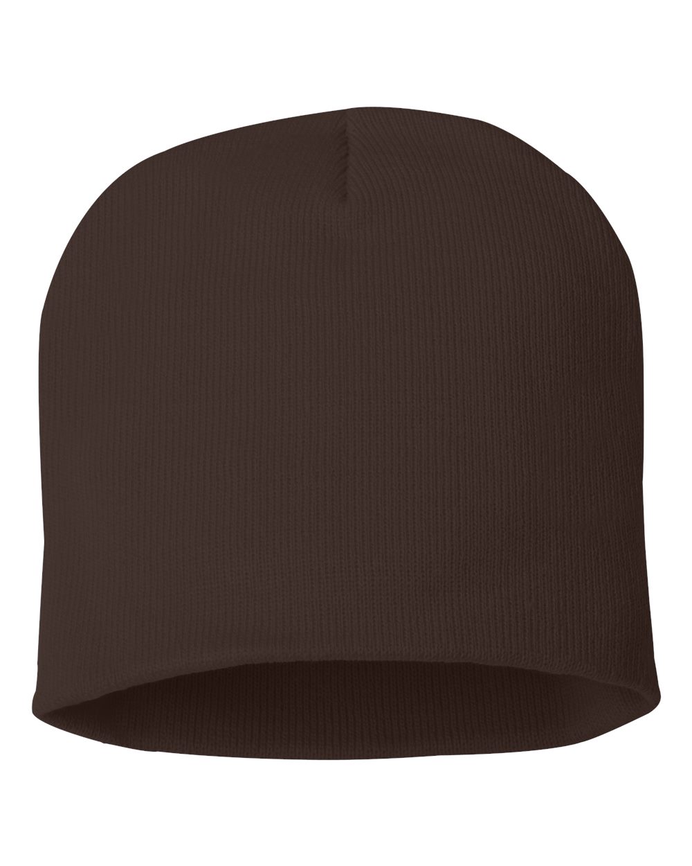 8" Beanie - Front - B84095550 - Brown