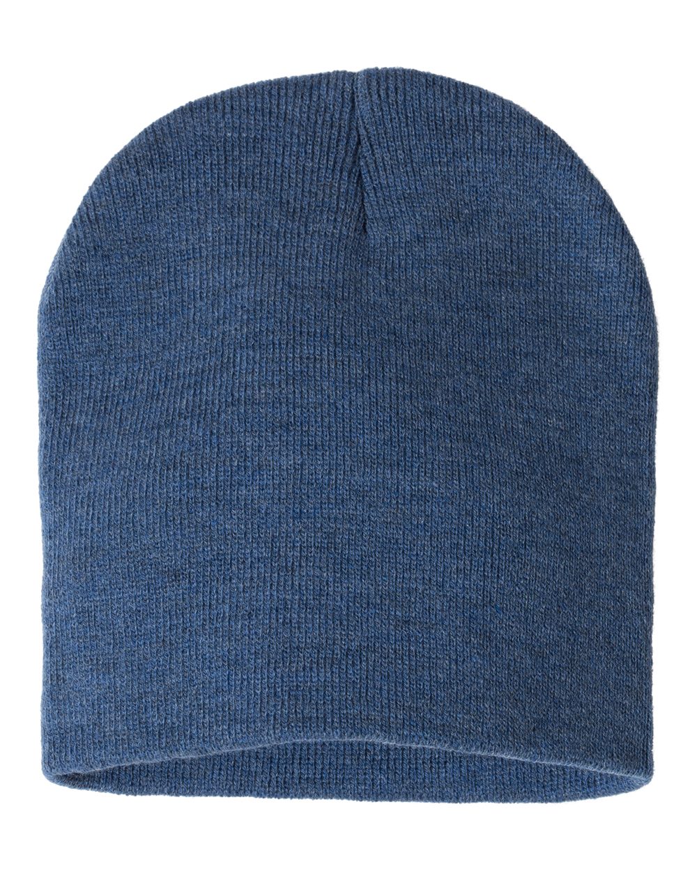 8" Beanie - Front - B84095740 - Heather Dark Royal