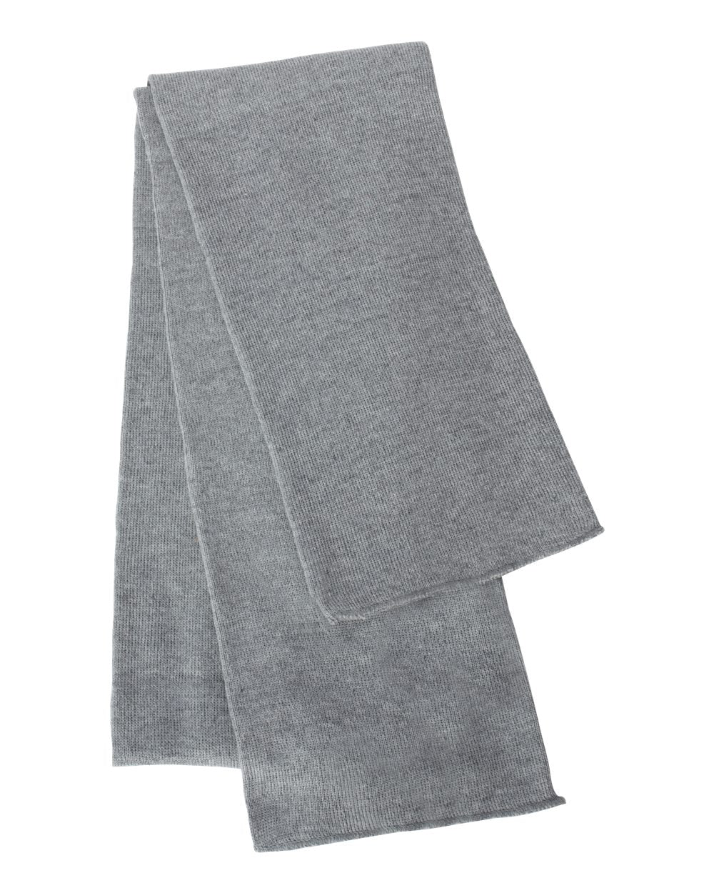 Knit Scarf - Front - B88795580 - Heather Grey