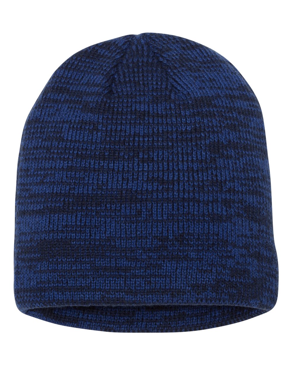 8" Marled Beanie - Back - B69895750 - Royal/ Navy