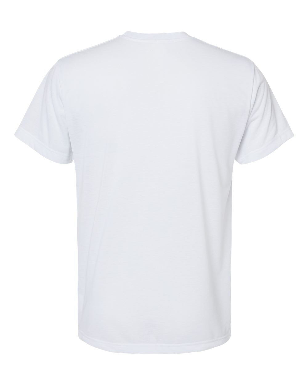 Men's Polyester Sublimation Tee - Back - B85238003 - White