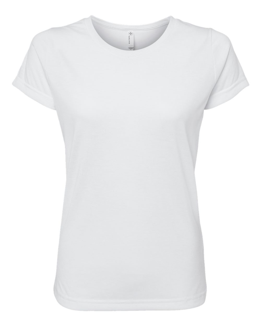 Women's Polyester Sublimation Tee - Front - B85338003 - White