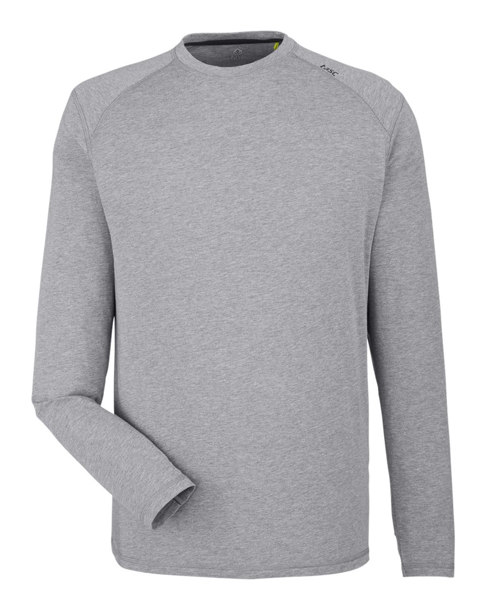 Men's Carrollton Fitness Long Sleeve T-Shirt - Front - B651D8353 - Heather Grey