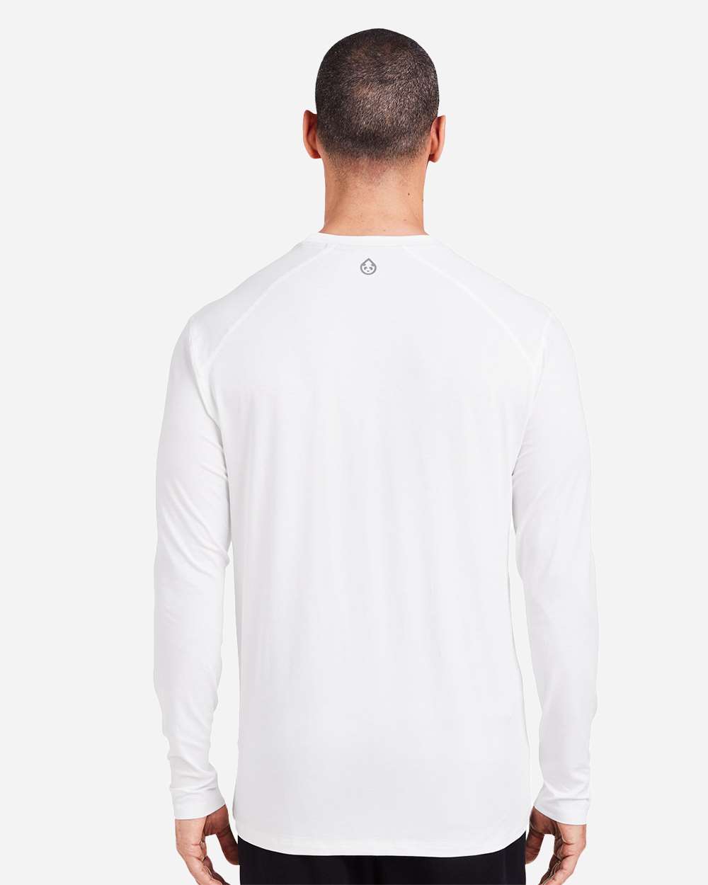 Men's Carrollton Fitness Long Sleeve T-Shirt - OnModelBack - B651D8003 - White