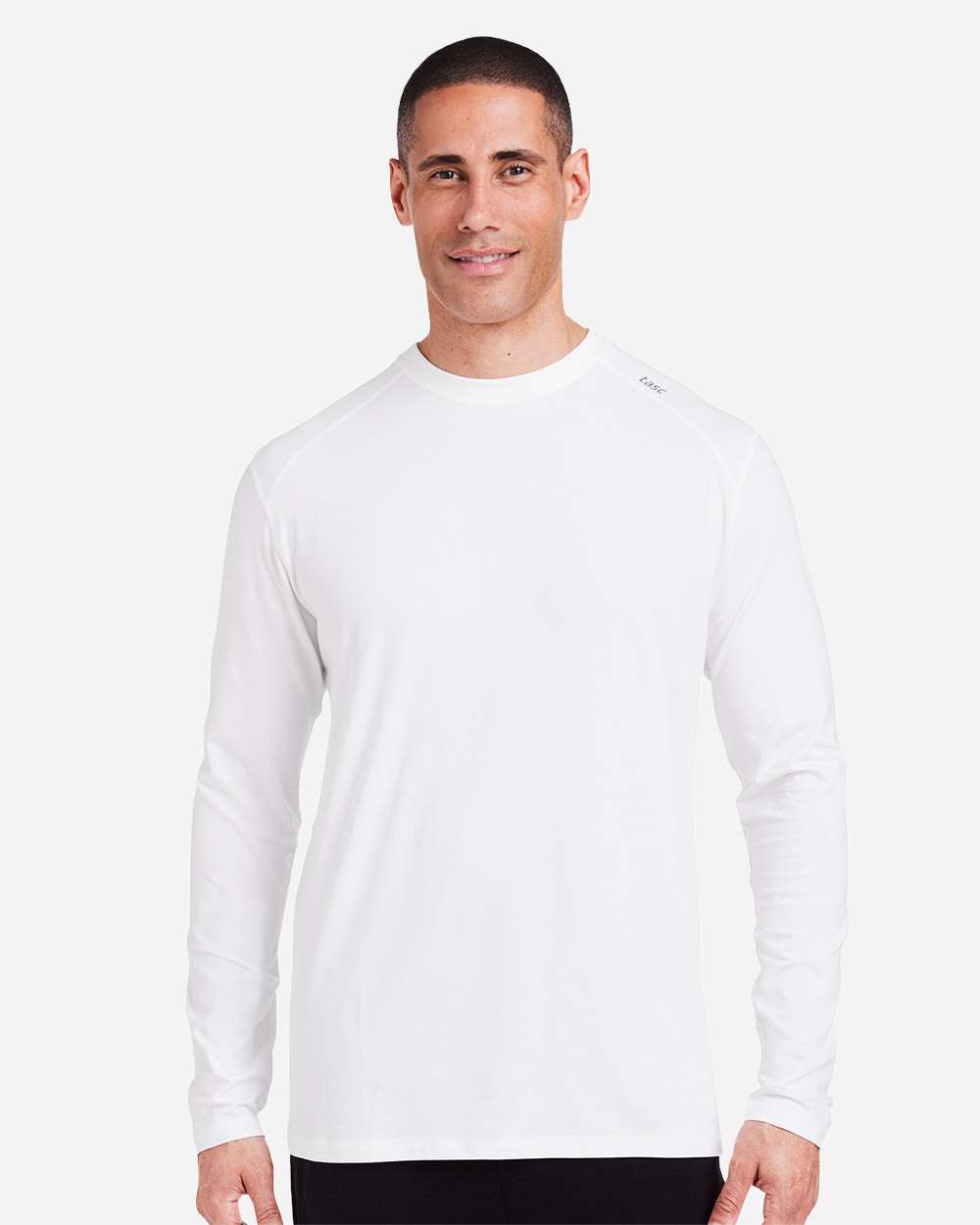 Men's Carrollton Fitness Long Sleeve T-Shirt - OnModelFront - B651D8003 - White