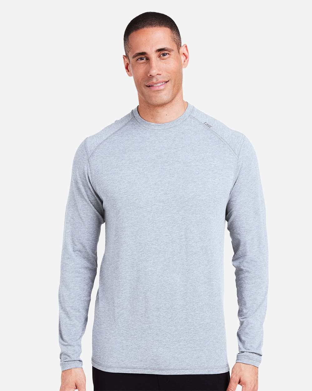 Men's Carrollton Fitness Long Sleeve T-Shirt - OnModelFront - B651D8253 - Cloud Heather