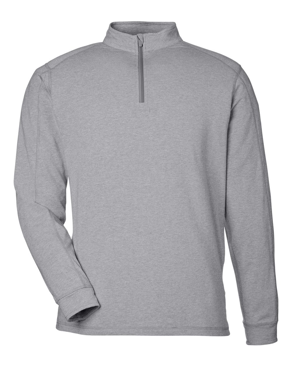 Men's Carrollton Quarter-Zip Pullover - Front - B649D8353 - Heather Grey