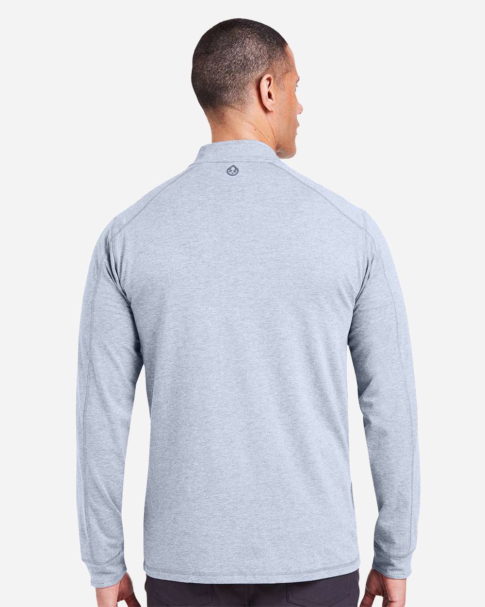 Men's Carrollton Quarter-Zip Pullover - OnModelBack - B649D8253 - Cloud Heather