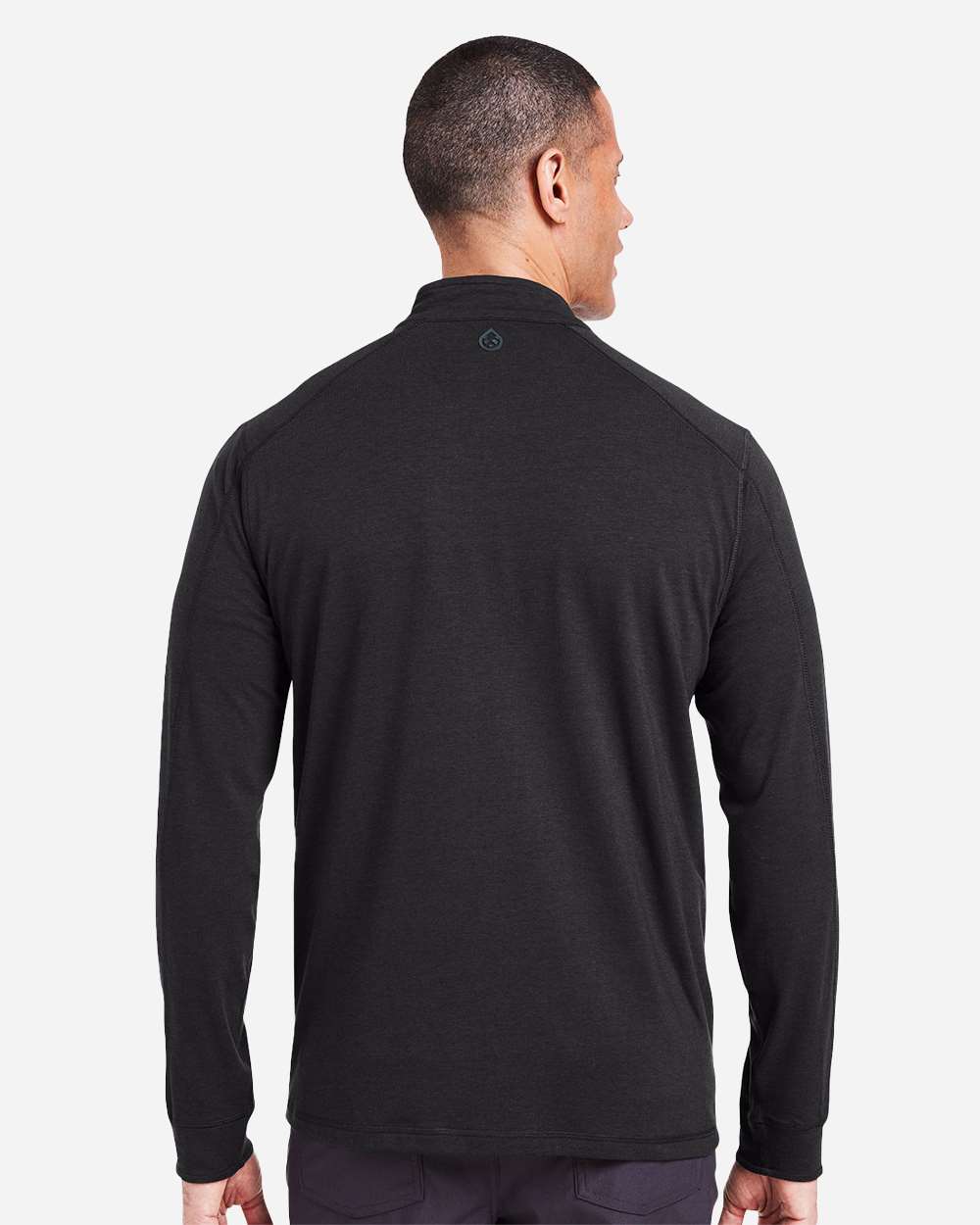 Men's Carrollton Quarter-Zip Pullover - OnModelBack - B649D8503 - Black