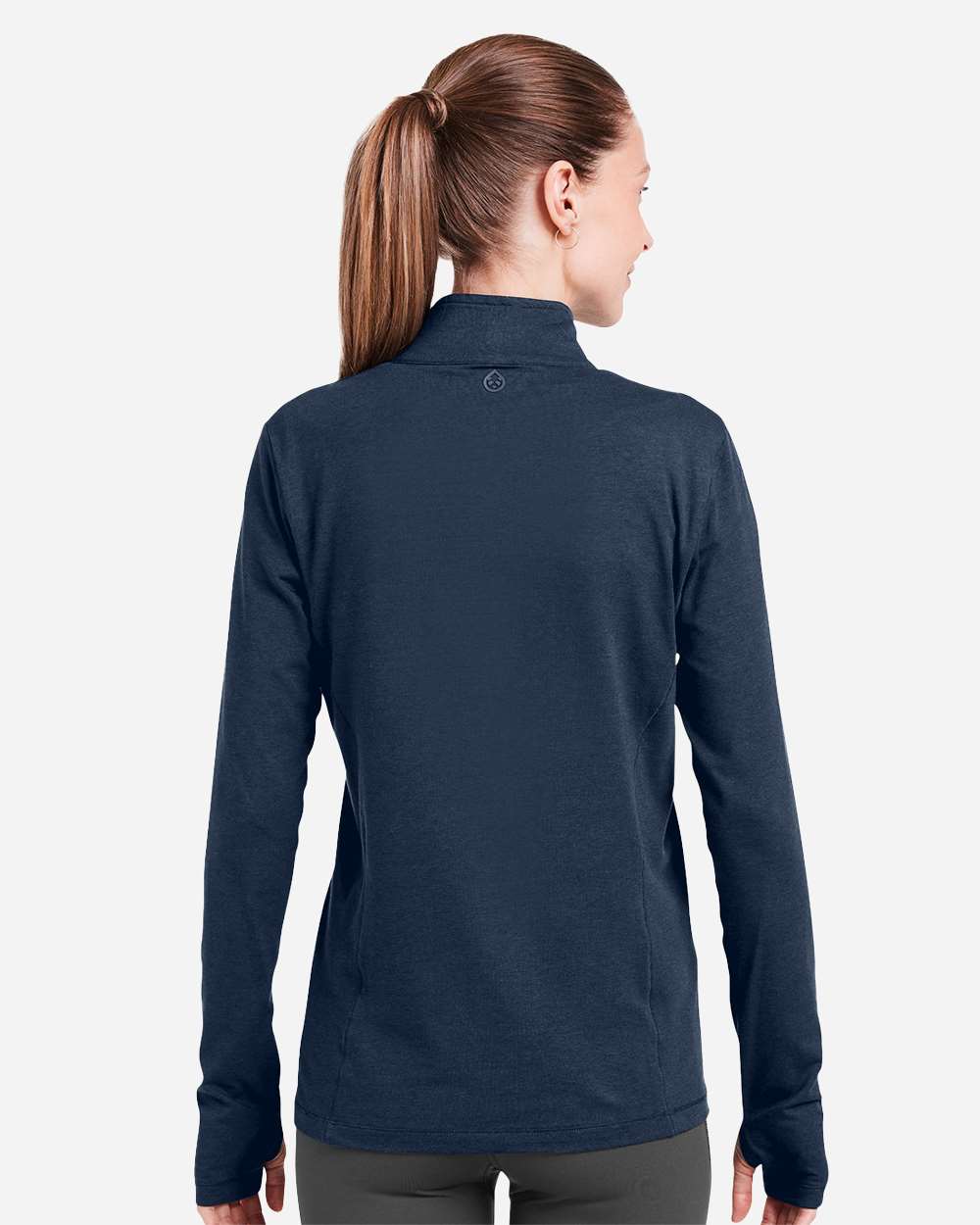 Women's Recess Quarter-Zip Pullover - OnModelBack - B659D8652 - Classic Navy