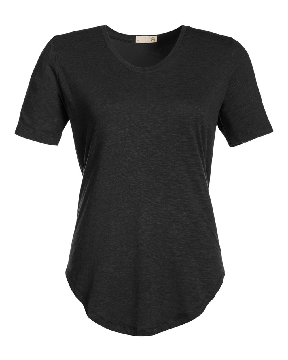 Women's Longline T-Shirt - Front - B660D8502 - Black