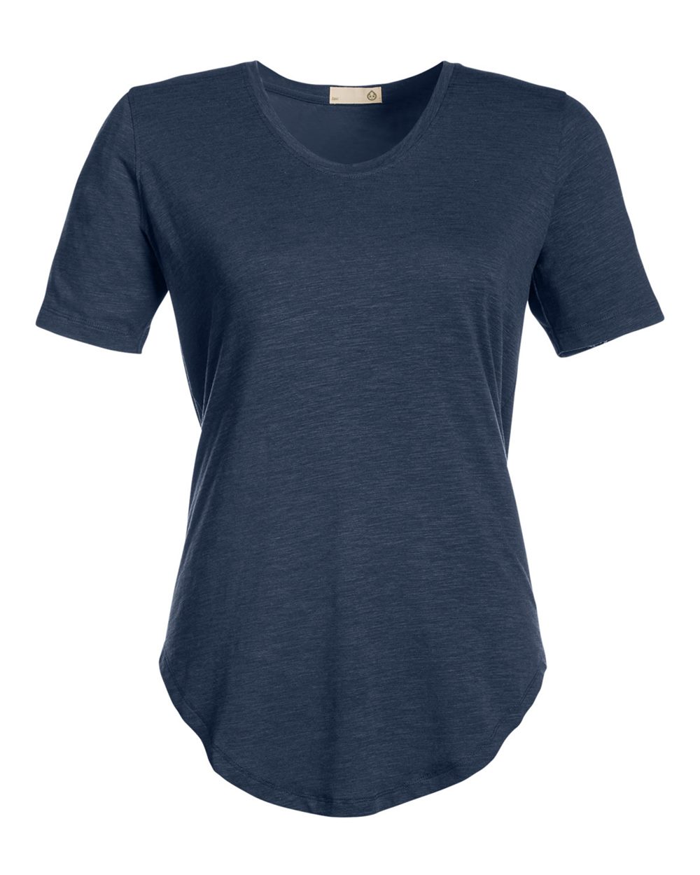 Women's Longline T-Shirt - Front - B660D8652 - Classic Navy