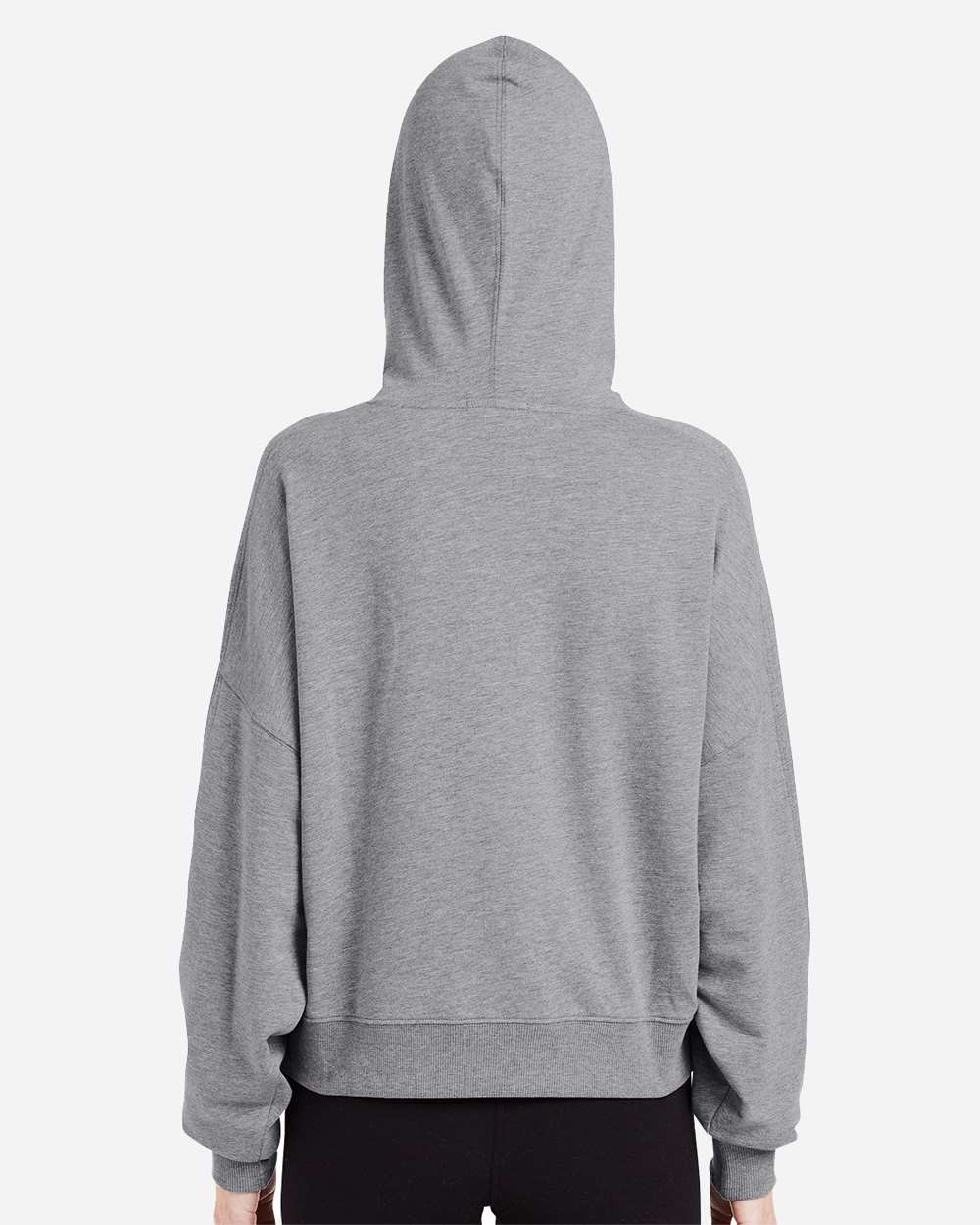 Women's Studio Hooded Fleece - OnModelBack - B663D8352 - Heather Grey