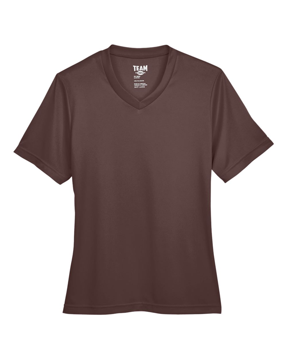Women's Zone Performance T-Shirt - Front - B680D9052 - Sport Dark Brown
