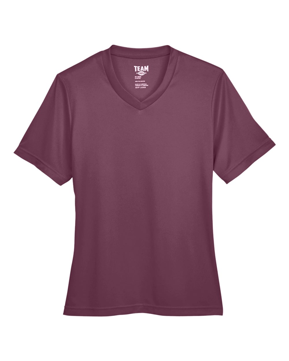 Women's Zone Performance T-Shirt - Front - B680D9152 - Sport Dark Maroon